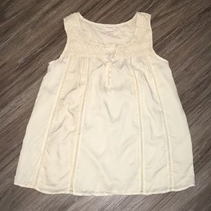 NWOT Sundance Marta Top Cream Sleeveless Blouse